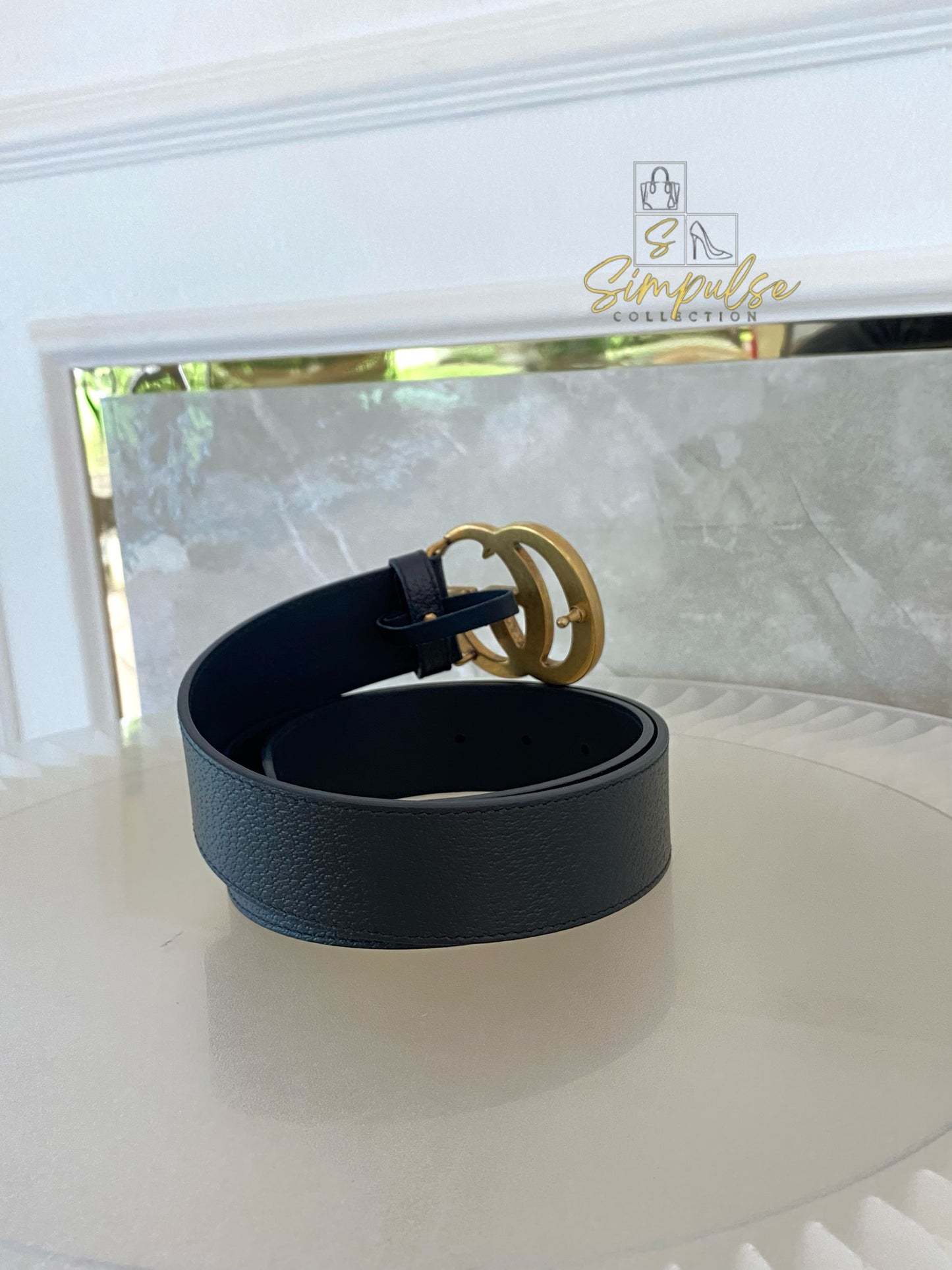 Gucci GG Marmont Leather Belt