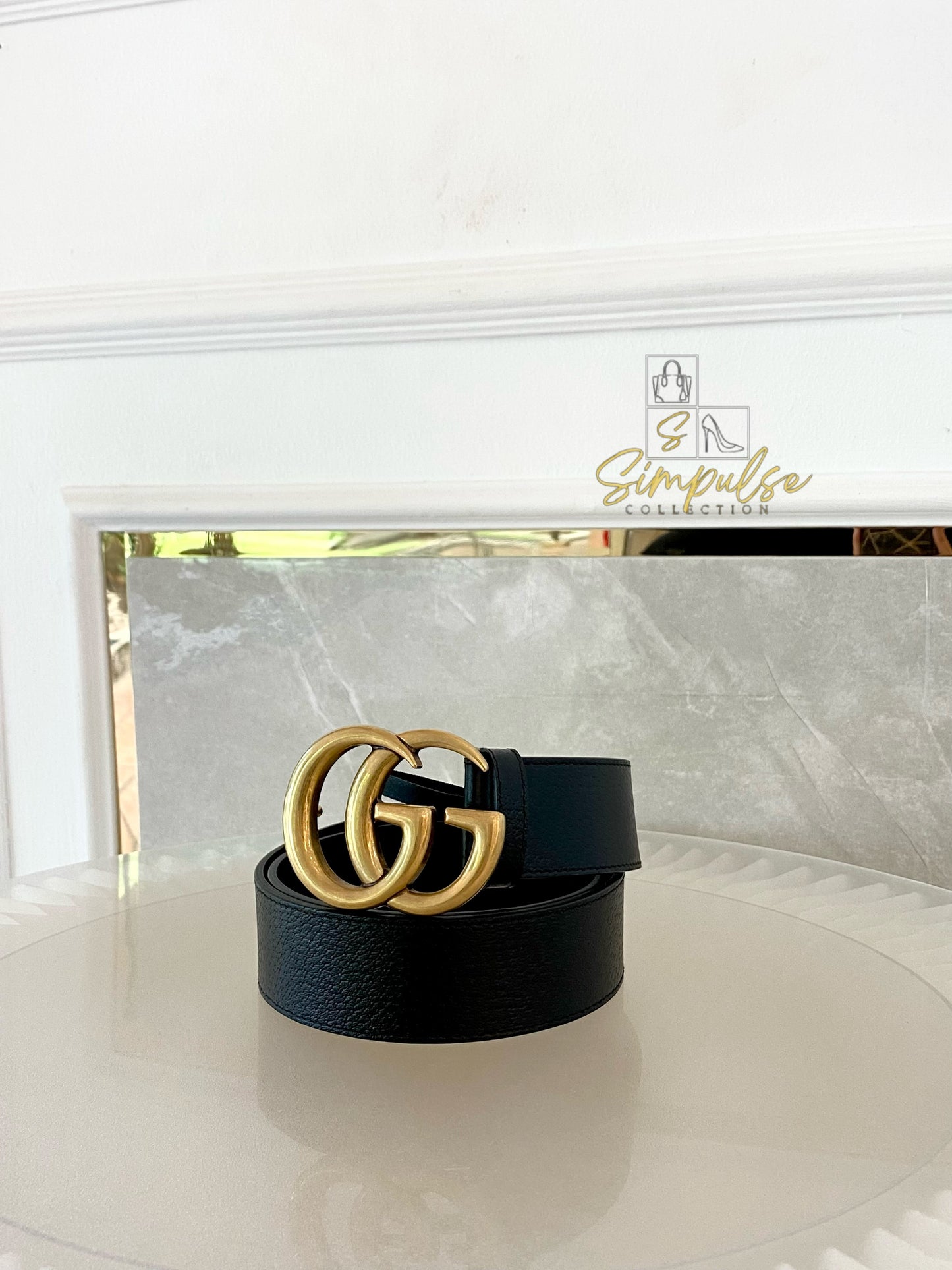 Gucci GG Marmont Leather Belt