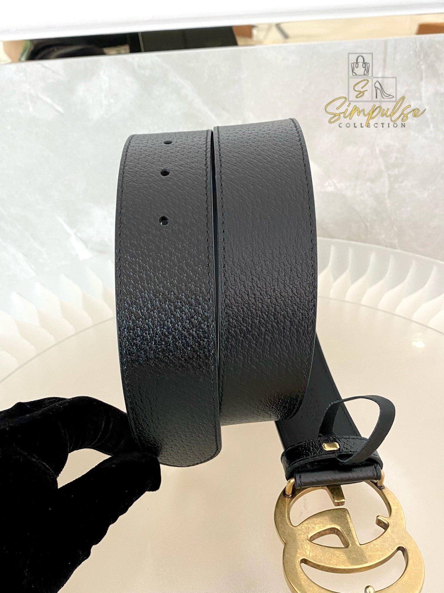 Gucci GG Marmont Leather Belt