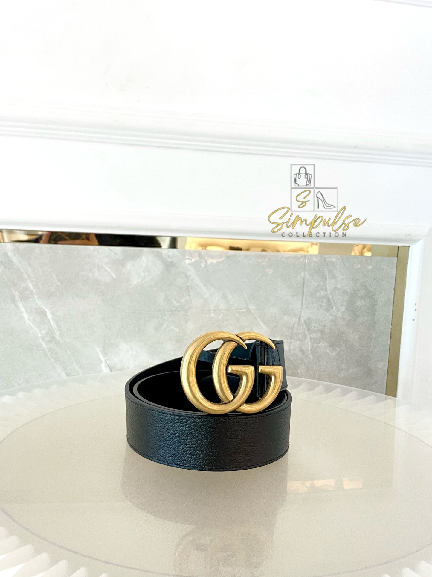 Gucci GG Marmont Leather Belt
