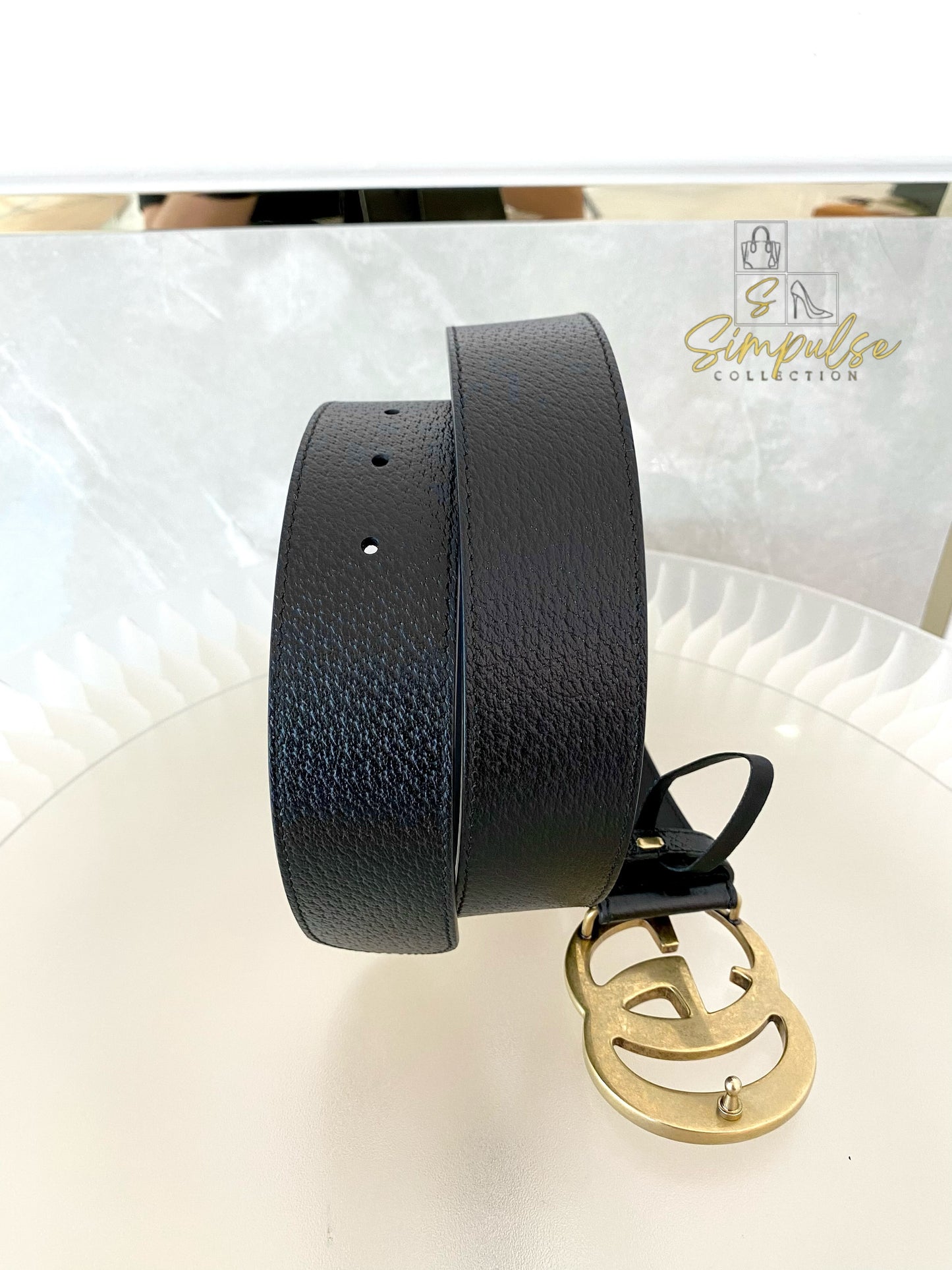 Gucci GG Marmont Leather Belt