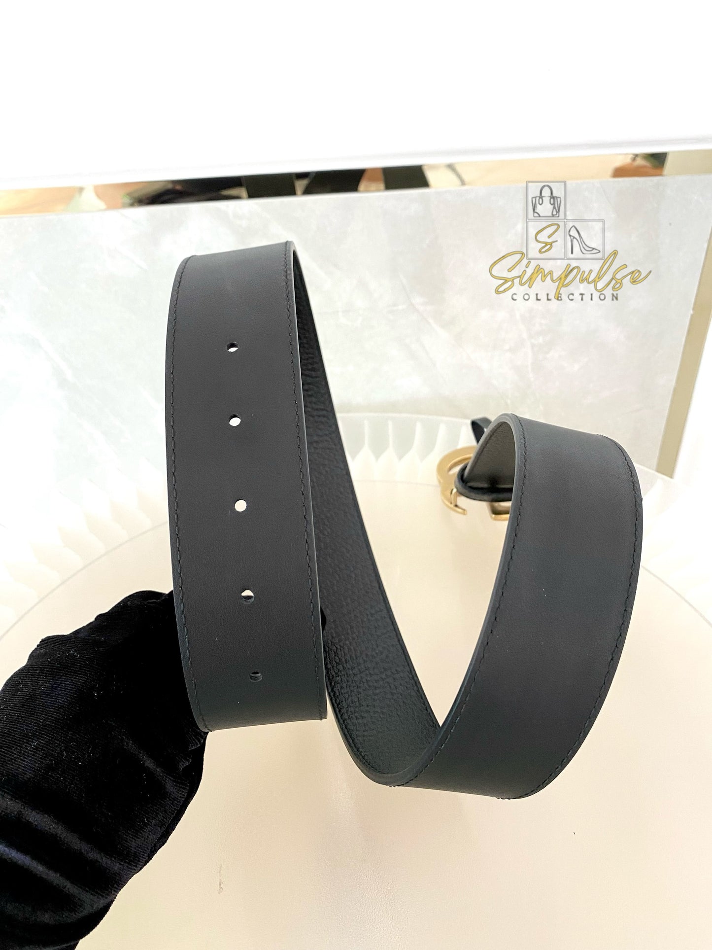 Gucci GG Marmont Leather Belt