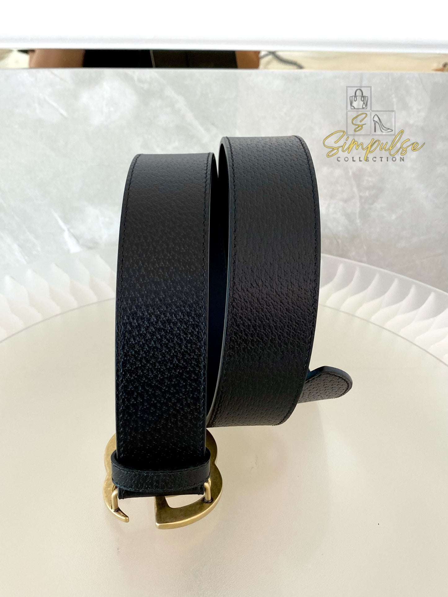 Gucci GG Marmont Leather Belt