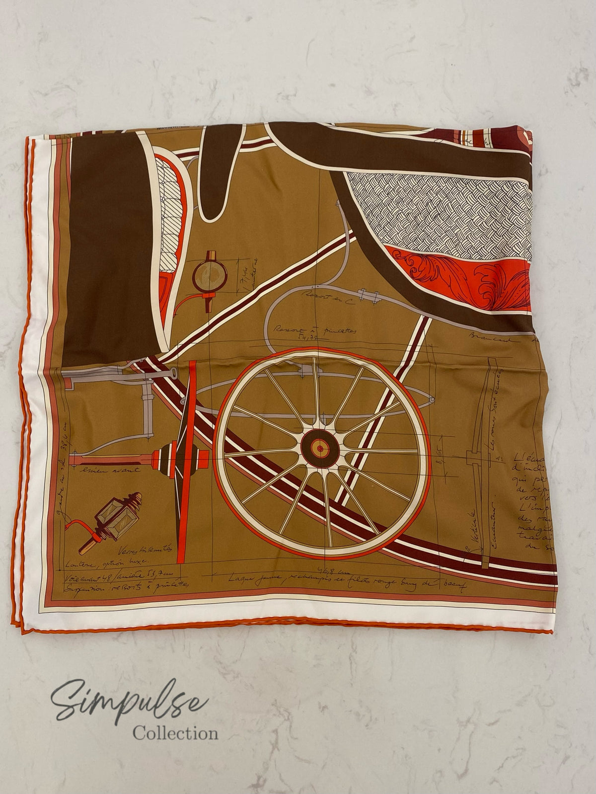 HERMES PETIT DUC DOUBLE FACE SCARF