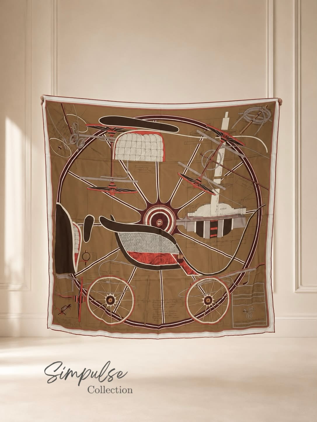 HERMES PETIT DUC DOUBLE FACE SCARF