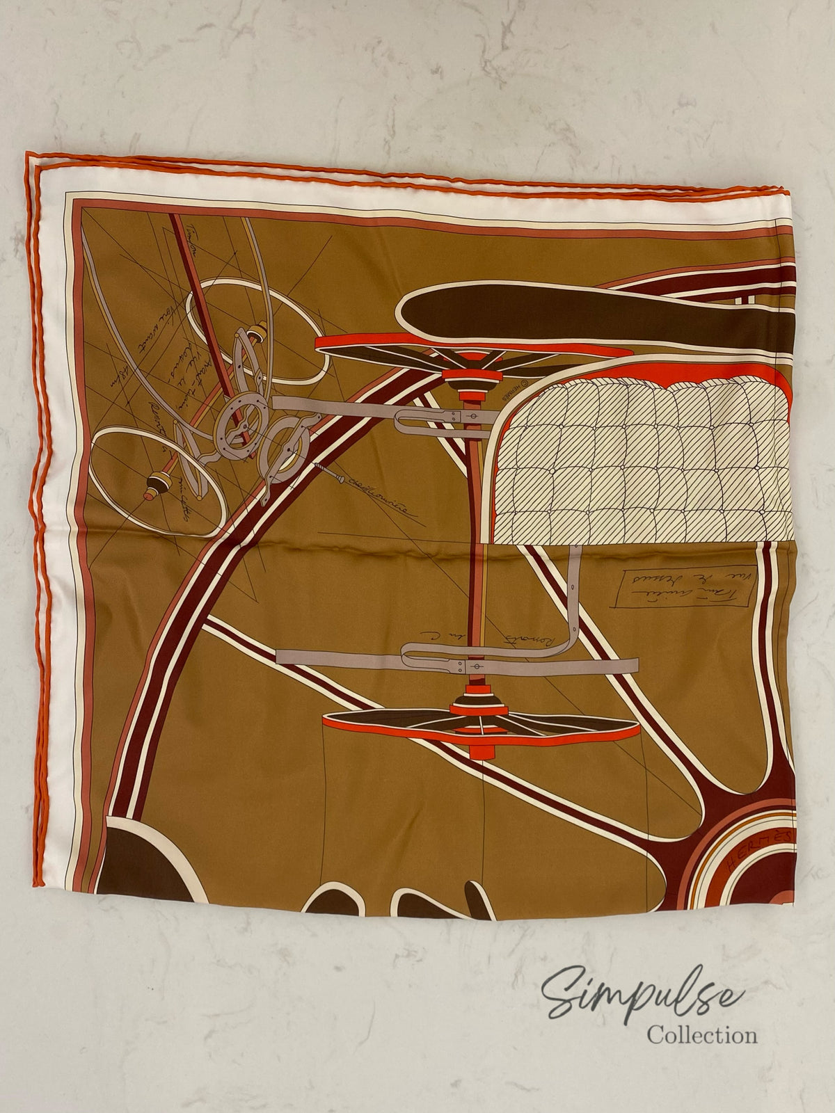HERMES PETIT DUC DOUBLE FACE SCARF