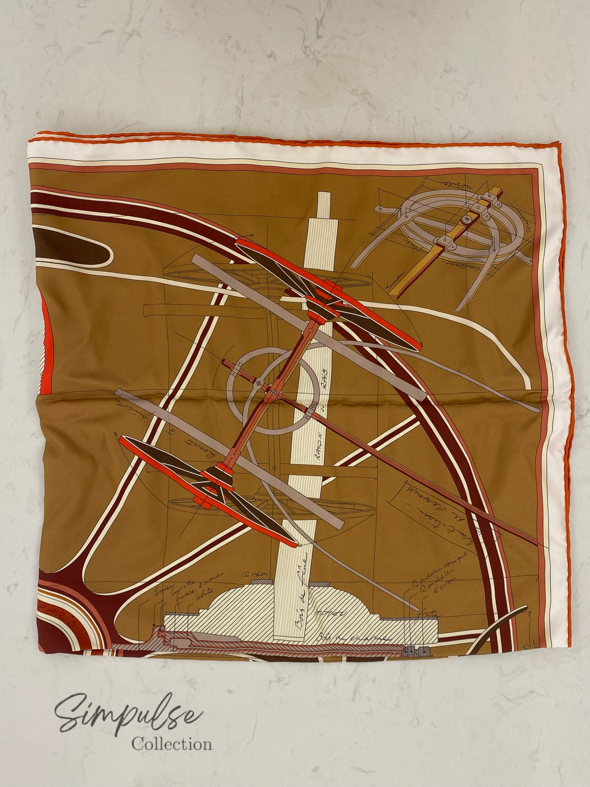 HERMES PETIT DUC DOUBLE FACE SCARF