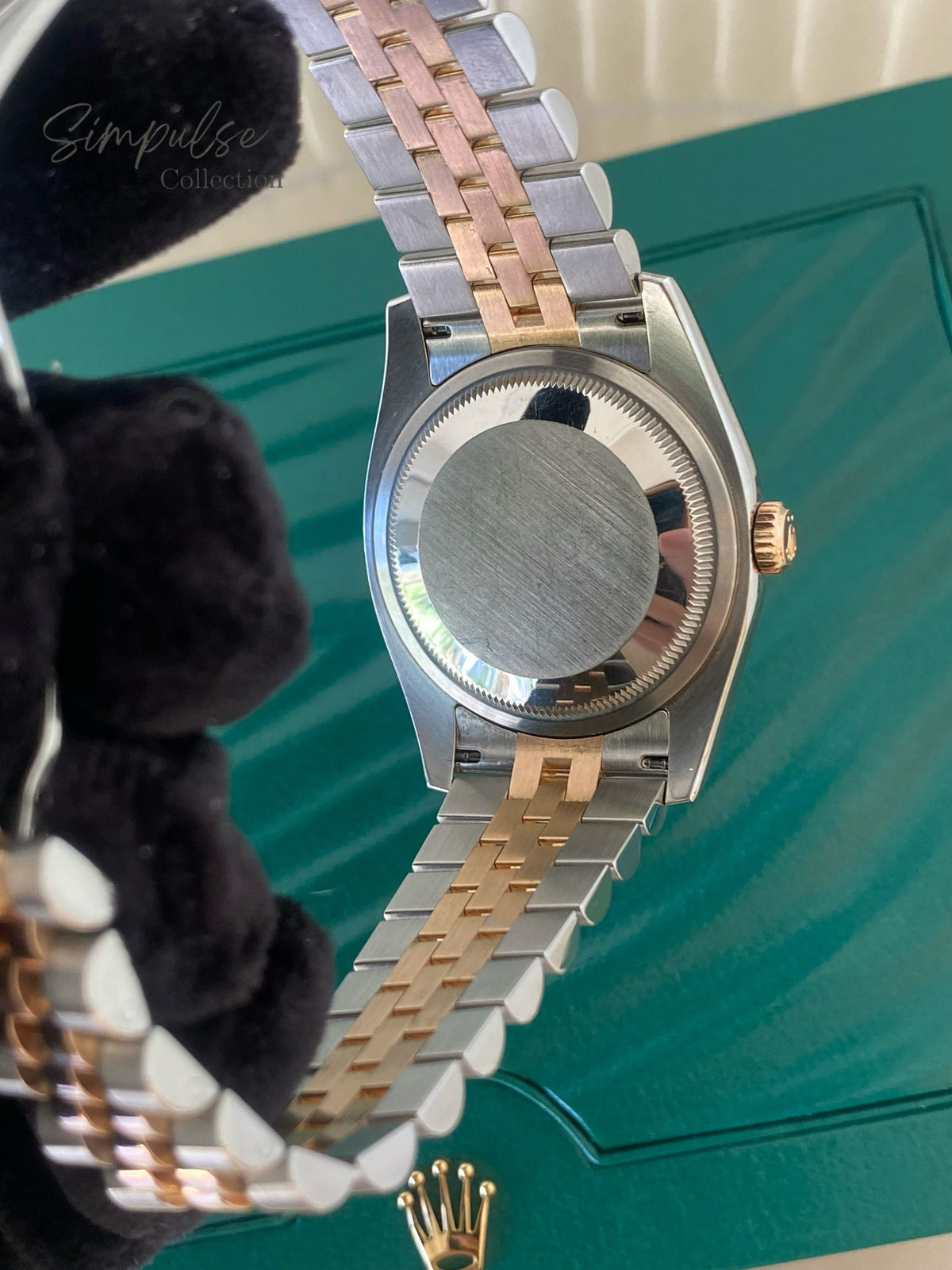 ROLEX DATEJUST TWO TONE ROSEGOLD W/ DIAMOND