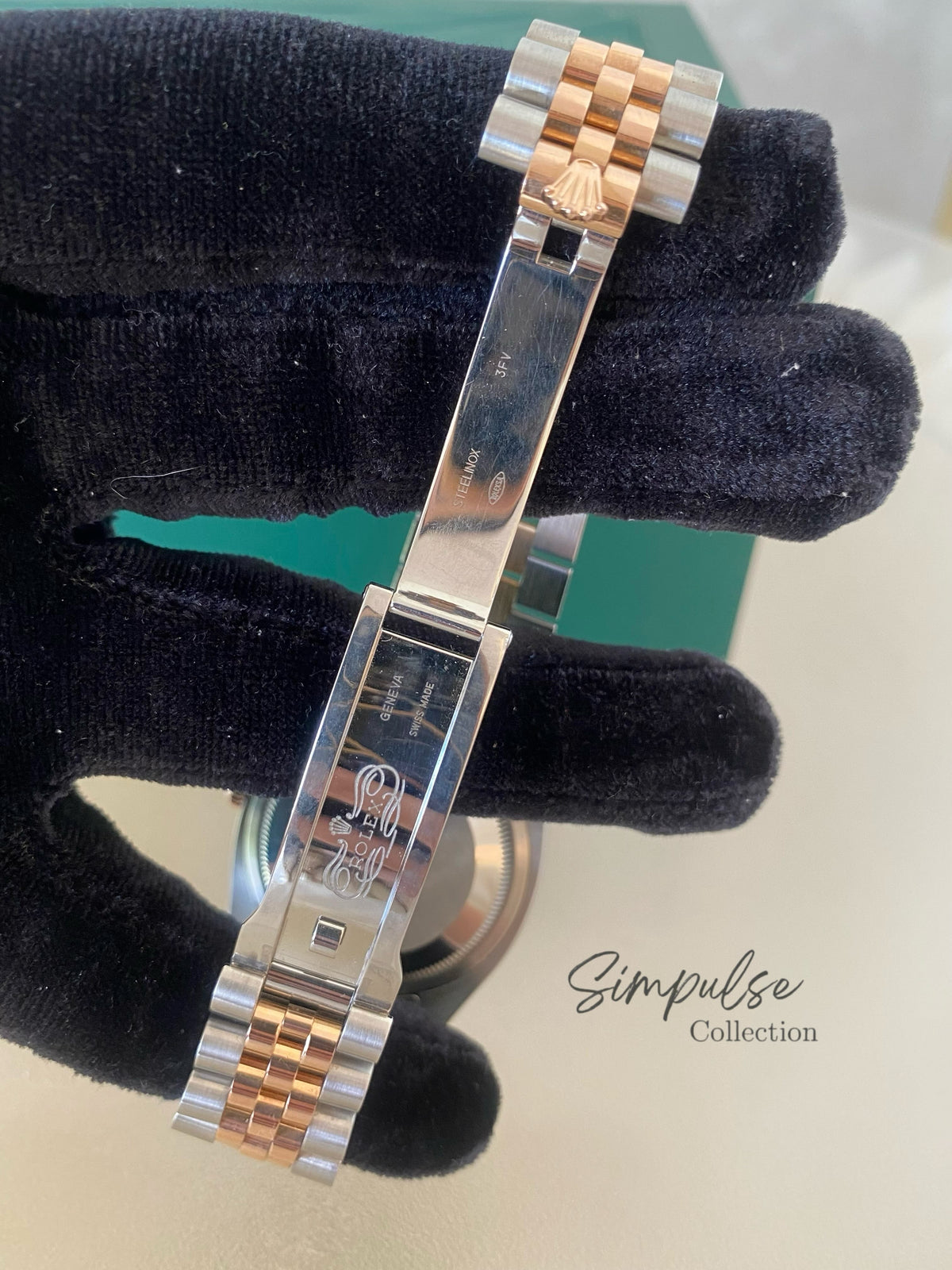 ROLEX DATEJUST TWO TONE ROSEGOLD W/ DIAMOND