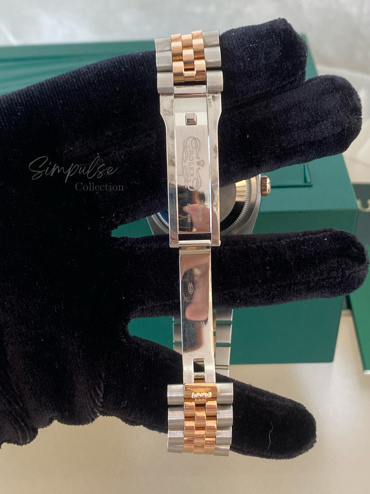 ROLEX DATEJUST TWO TONE ROSEGOLD W/ DIAMOND