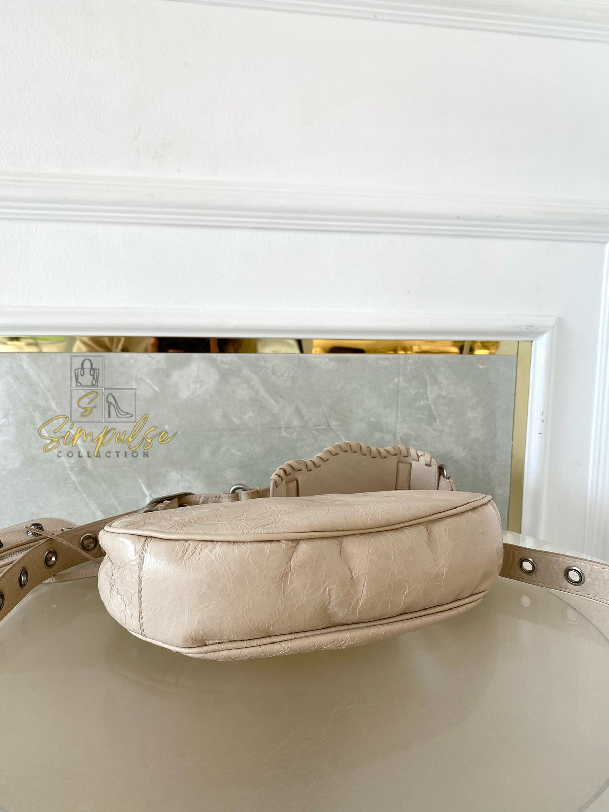 BALENCIAGA LE CAGOLE Xs SHOULDER BAG LAMBSKIN