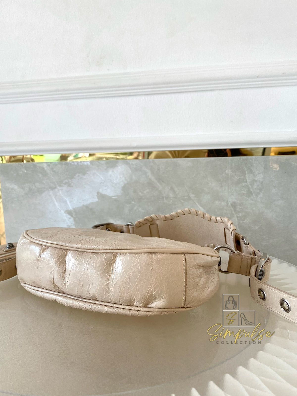 BALENCIAGA LE CAGOLE Xs SHOULDER BAG LAMBSKIN