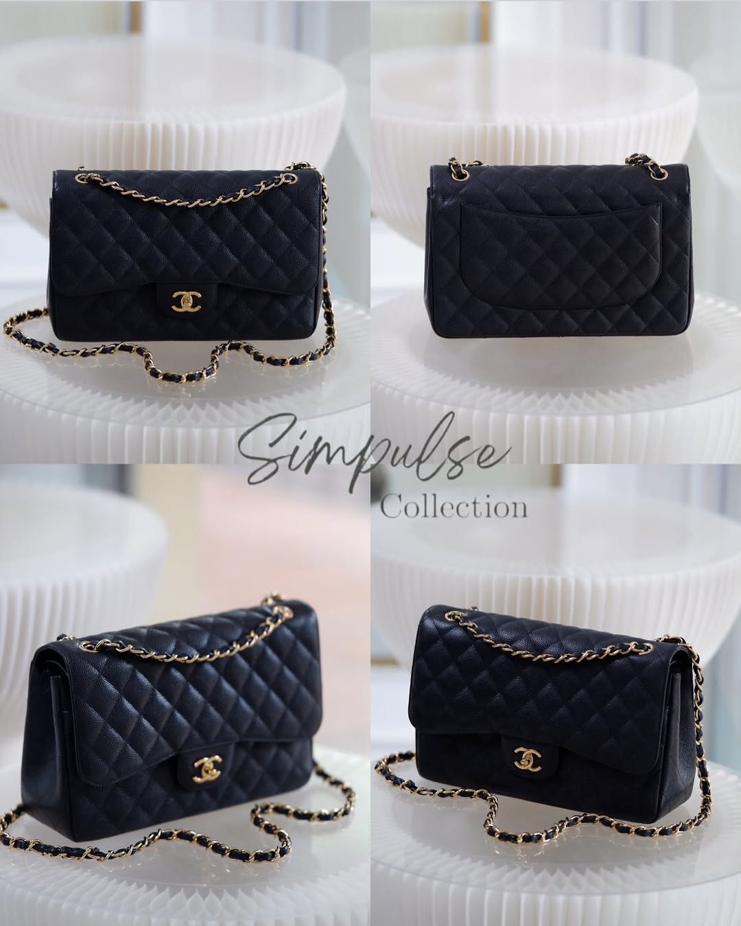 Chanel Jumbo Double Flap Caviar GHW