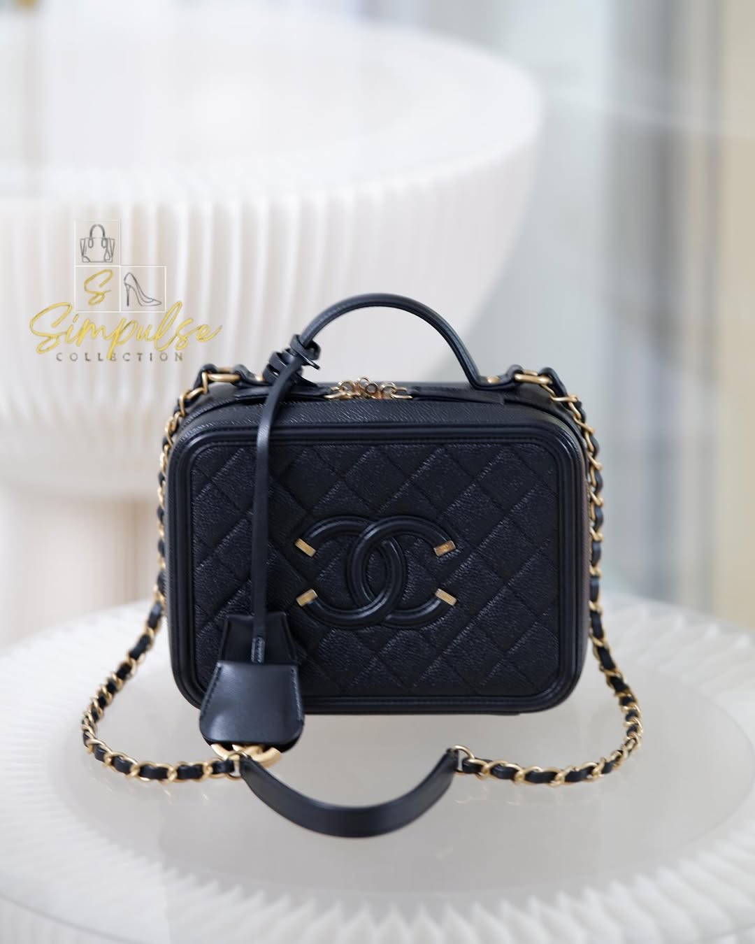 Chanel Filigree Caviar Vanity