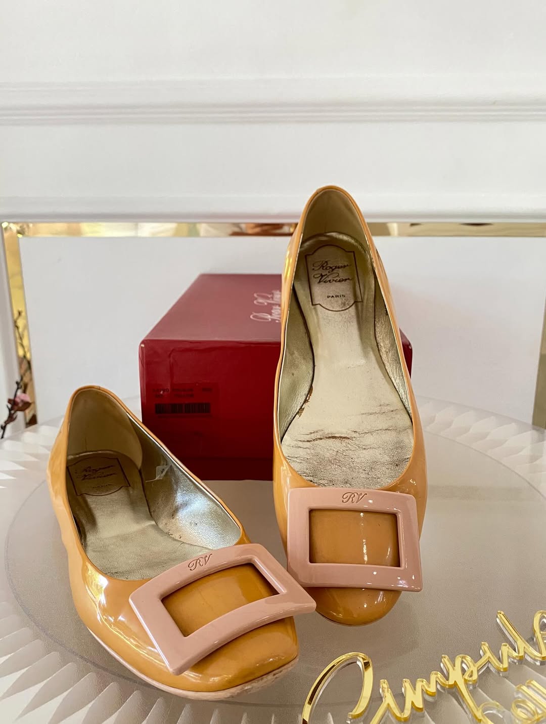Roger Vivier Patent Leather Ballet Flats