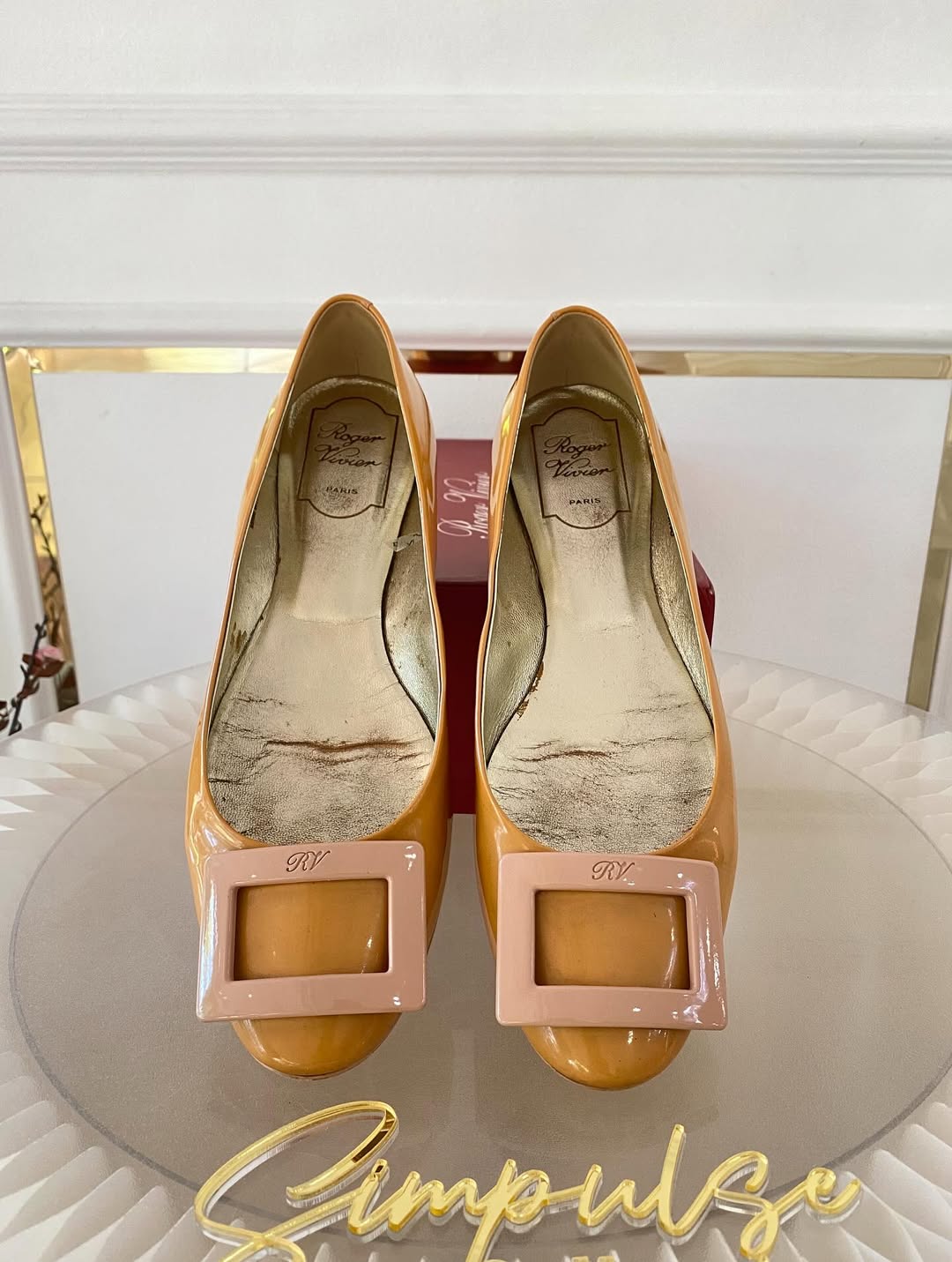 Roger Vivier Patent Leather Ballet Flats