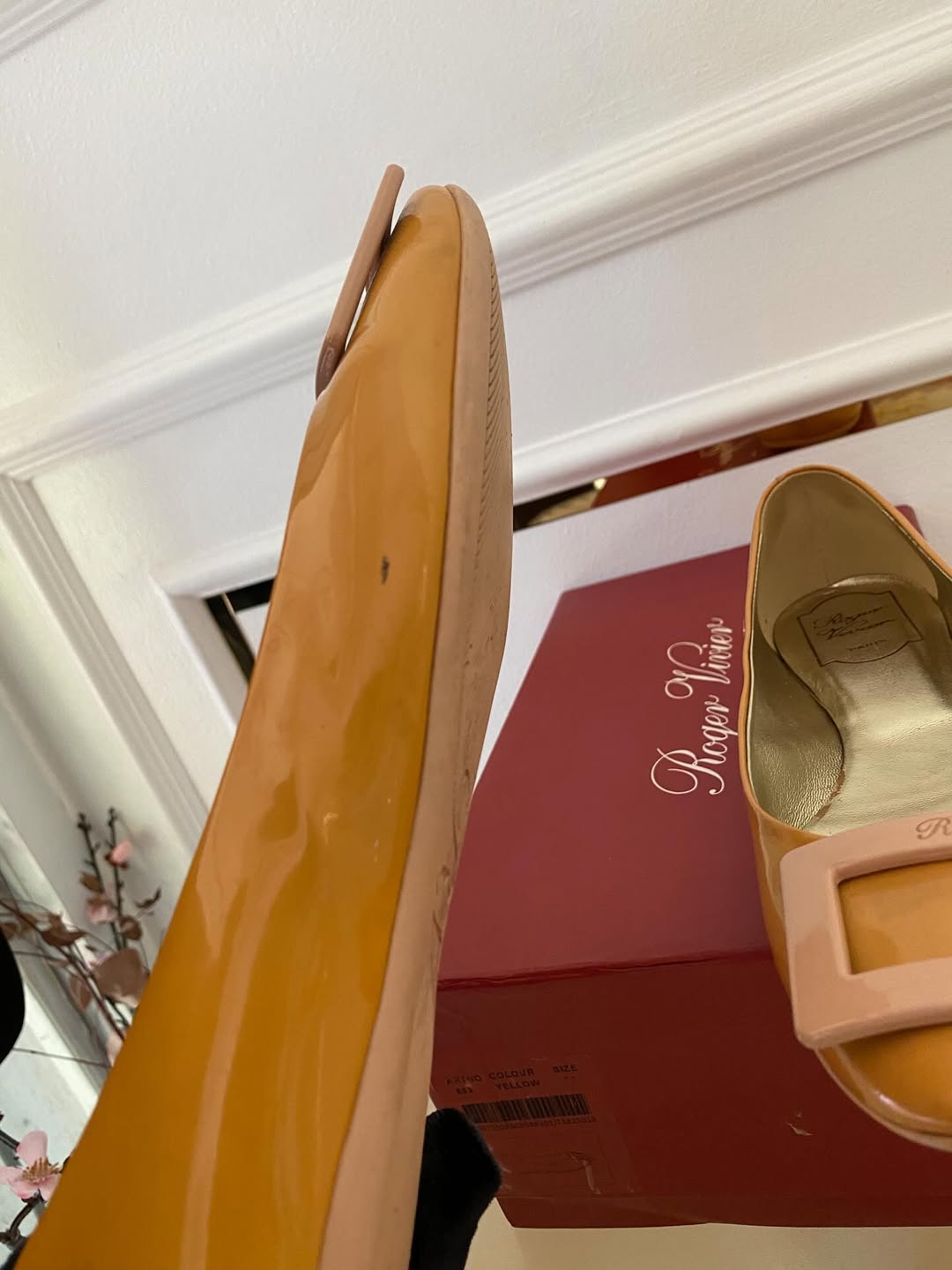Roger Vivier Patent Leather Ballet Flats