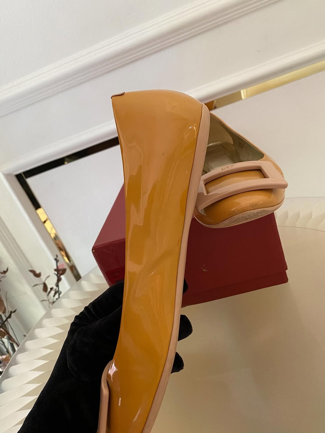 Roger Vivier Patent Leather Ballet Flats