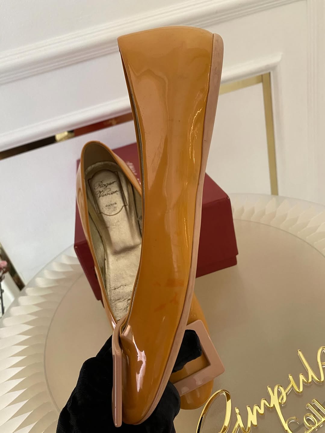 Roger Vivier Patent Leather Ballet Flats