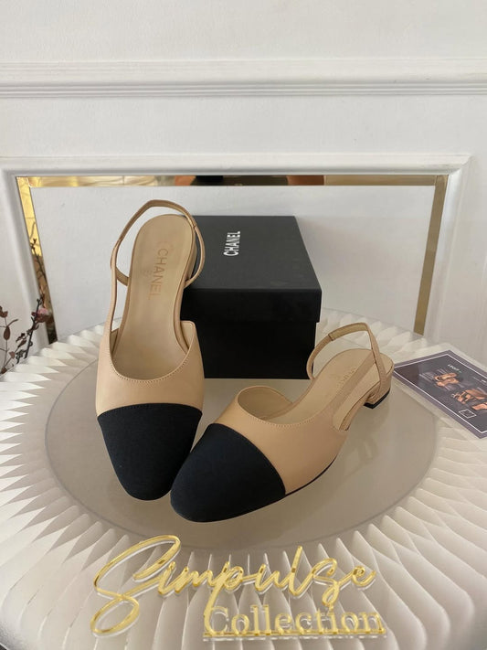 Chanel Slingback Flats