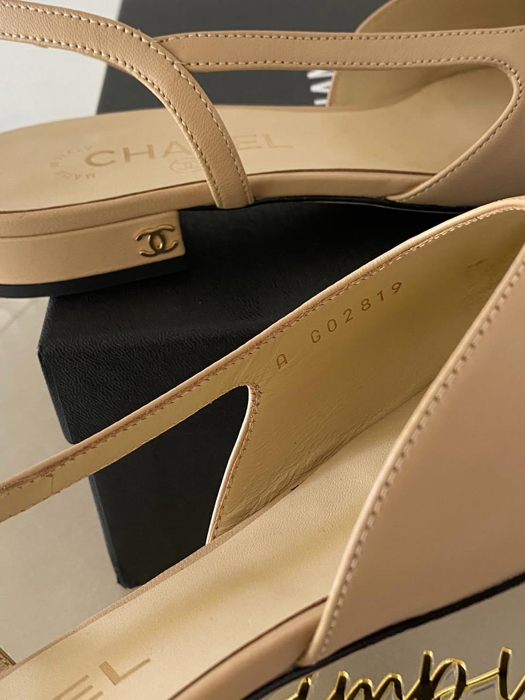 Chanel Slingback Flats