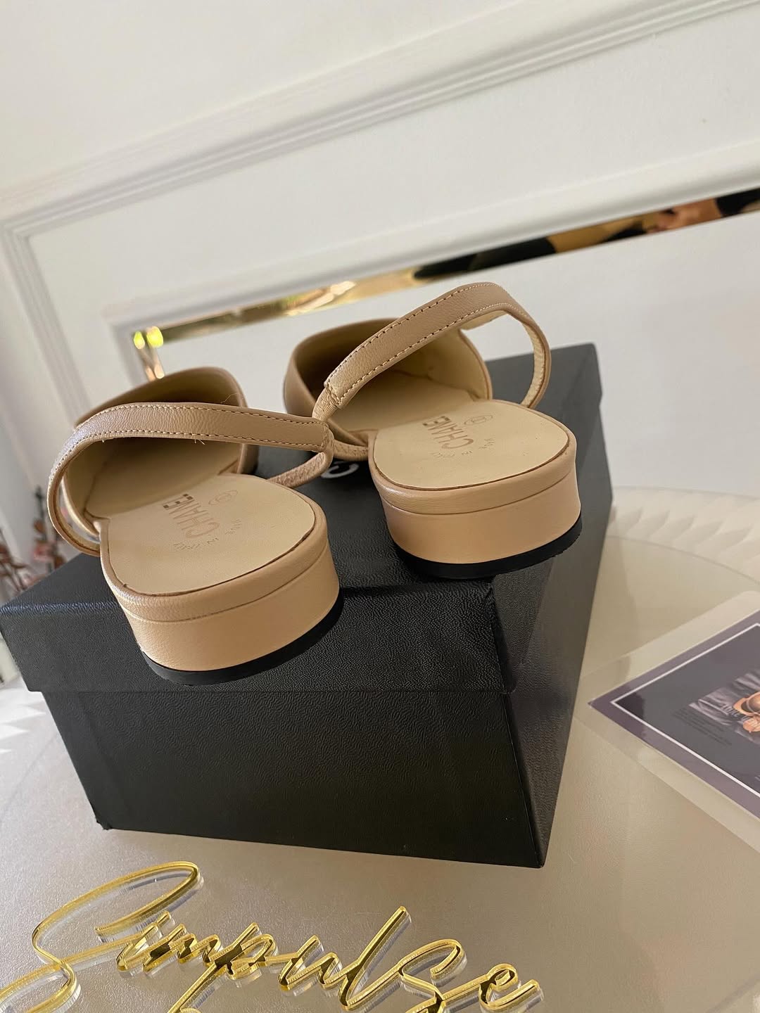 Chanel Slingback Flats