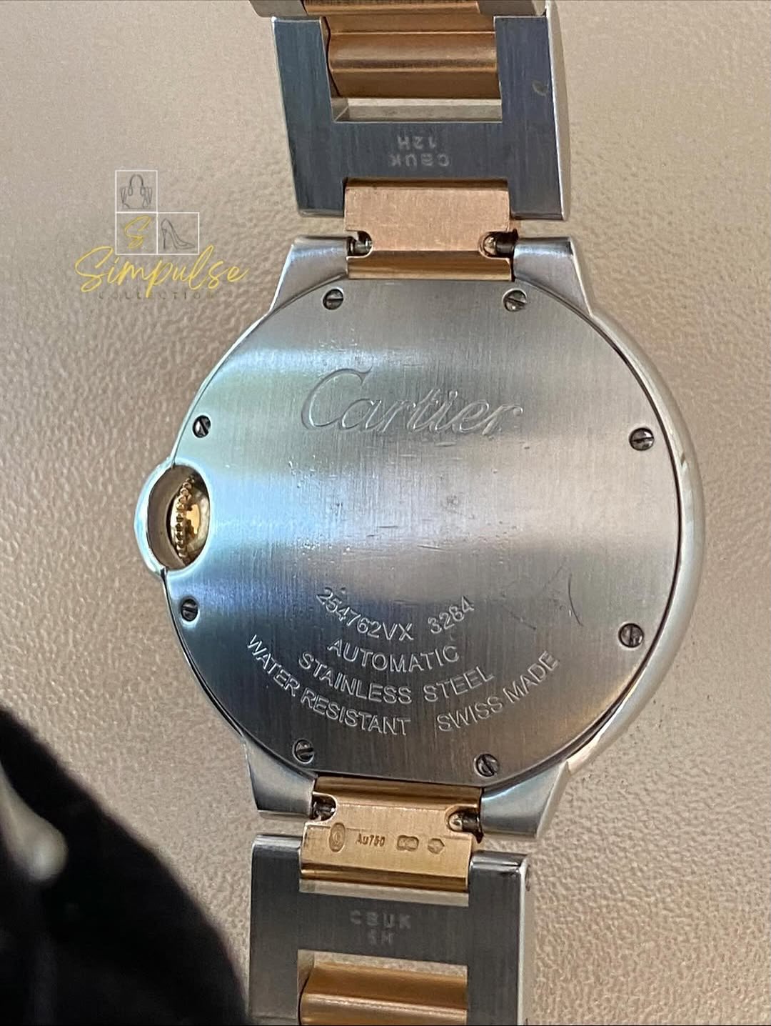 Cartier Ballon Bleu Two Tone RG w/ Dia Dial