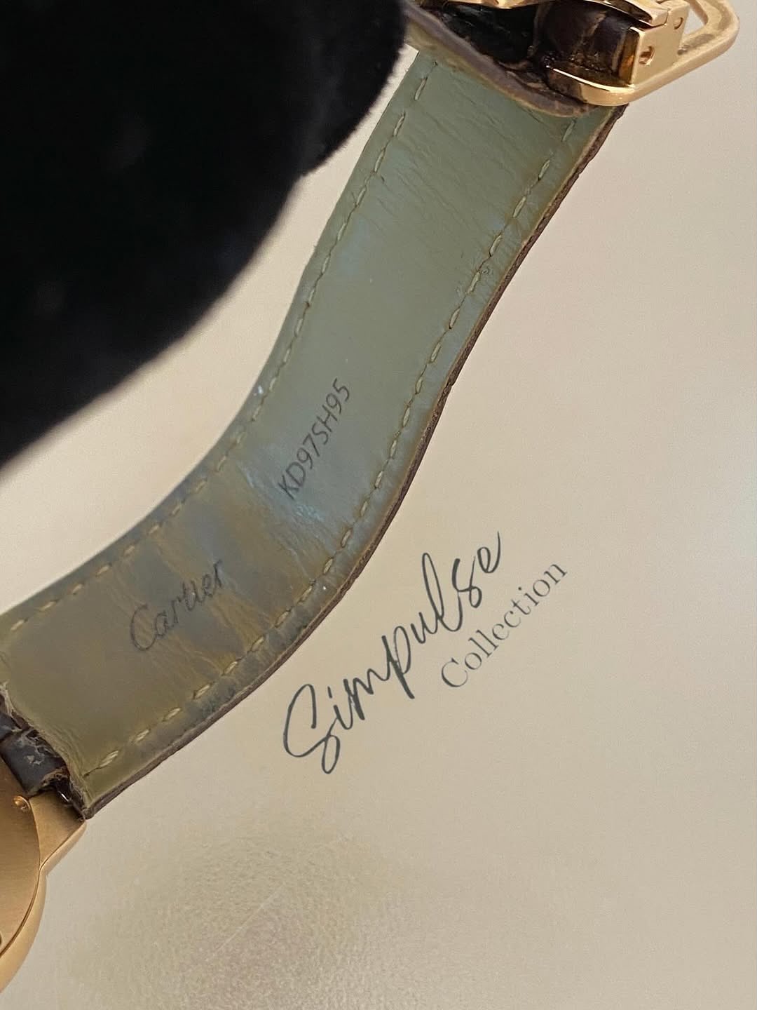 Cartier Ballon Bleu RG Leather Strp