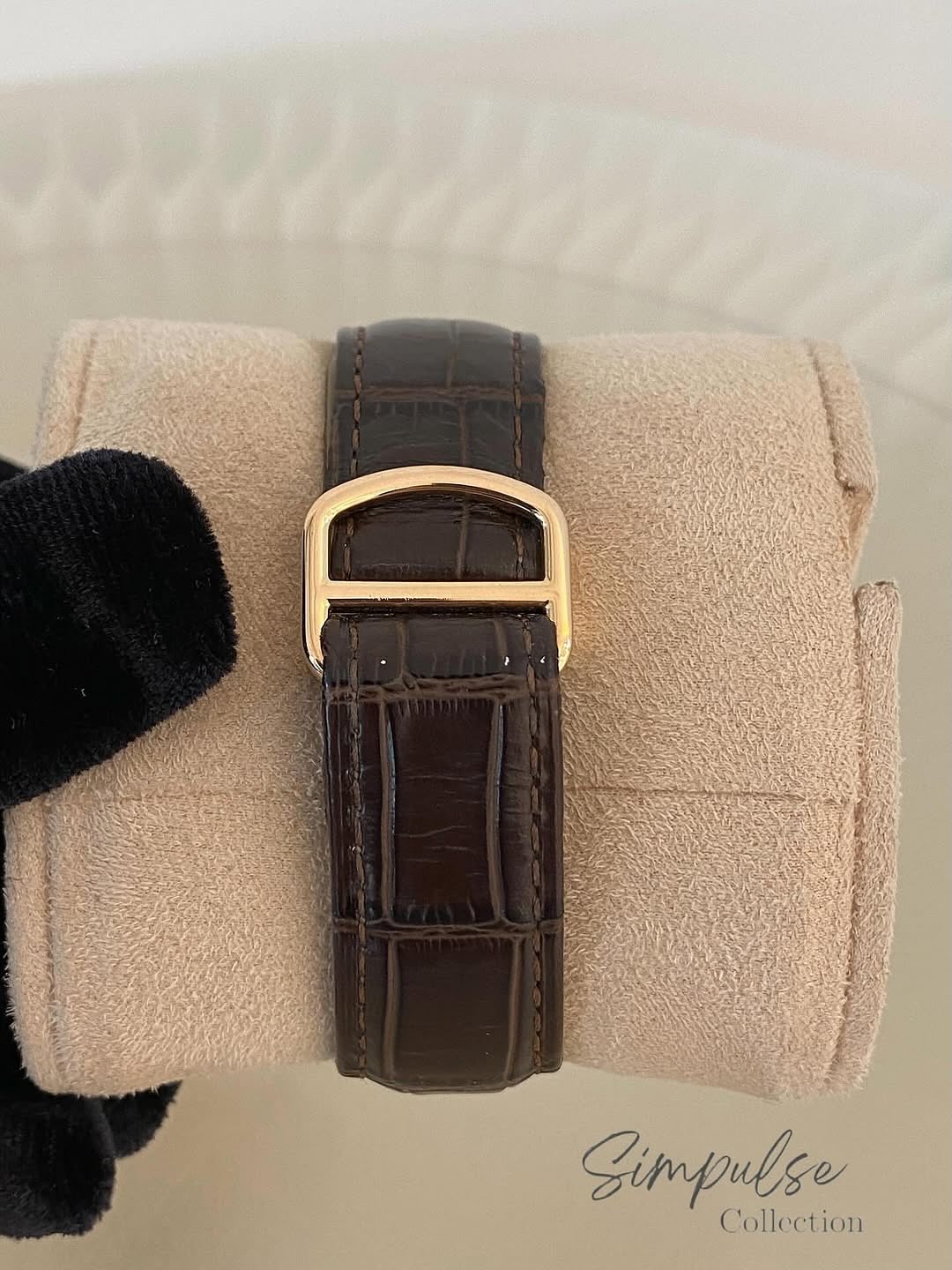 Cartier Ballon Bleu RG Leather Strp