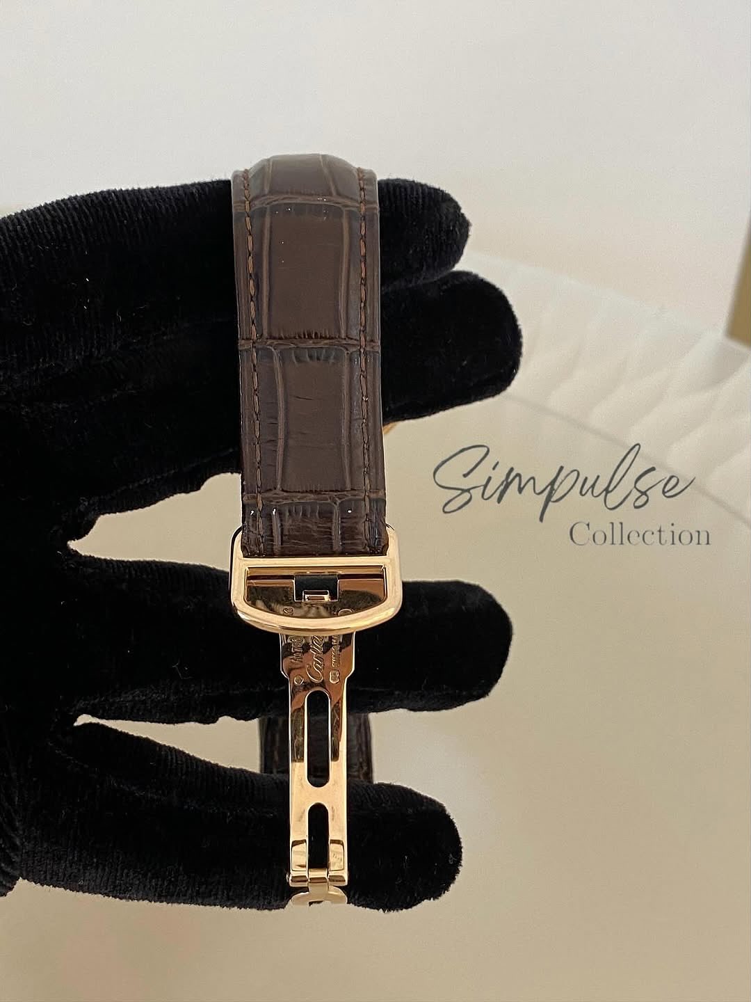Cartier Ballon Bleu RG Leather Strp