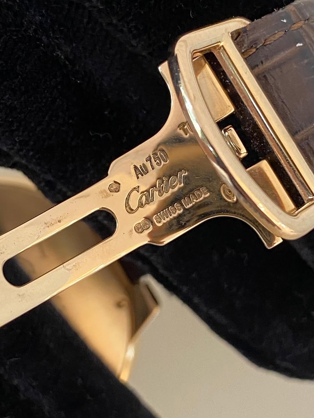Cartier Ballon Bleu RG Leather Strp