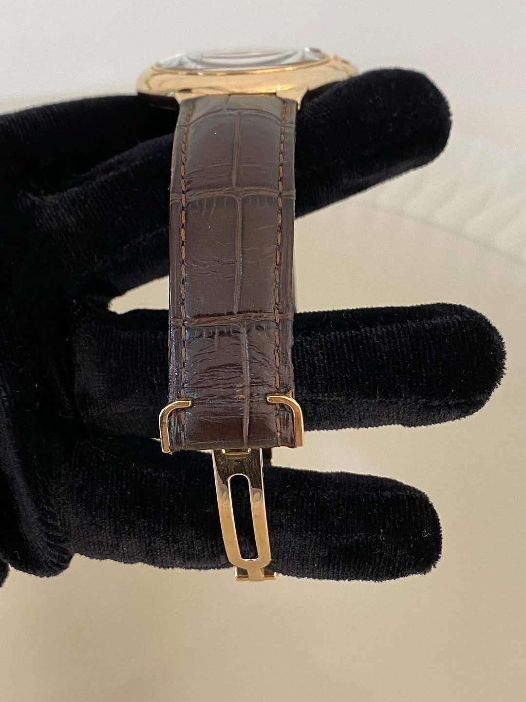Cartier Ballon Bleu RG Leather Strp