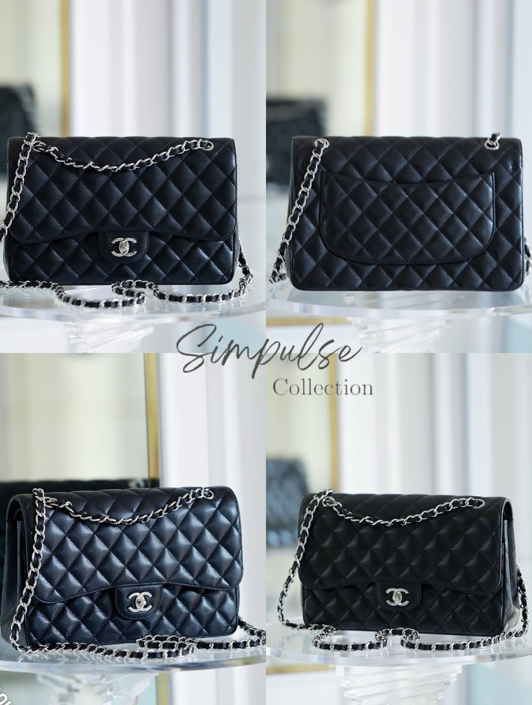 Chanel Jumbo Double Flap Caviar SHW