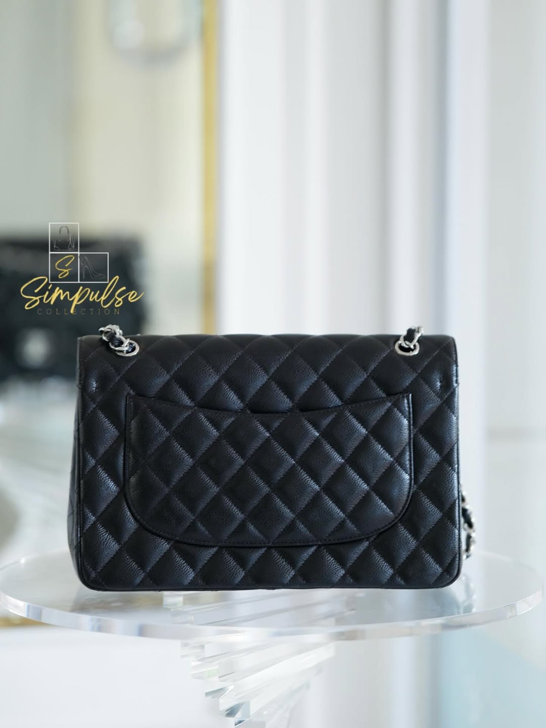 Chanel Jumbo Double Flap Caviar SHW