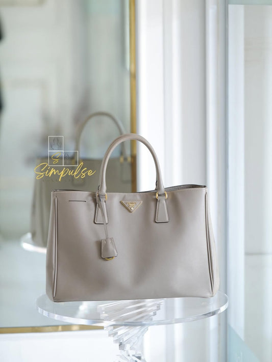 Prada  Saffiano Lux Beige Tote