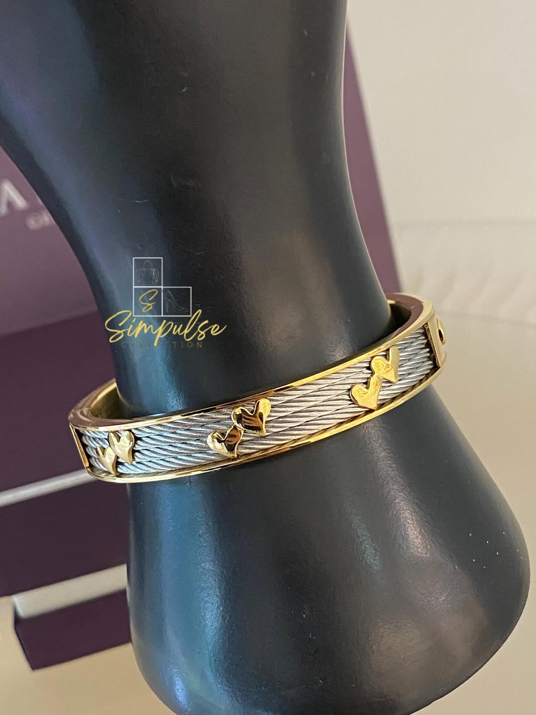 CHARIOL Forever Heart Bangle YG