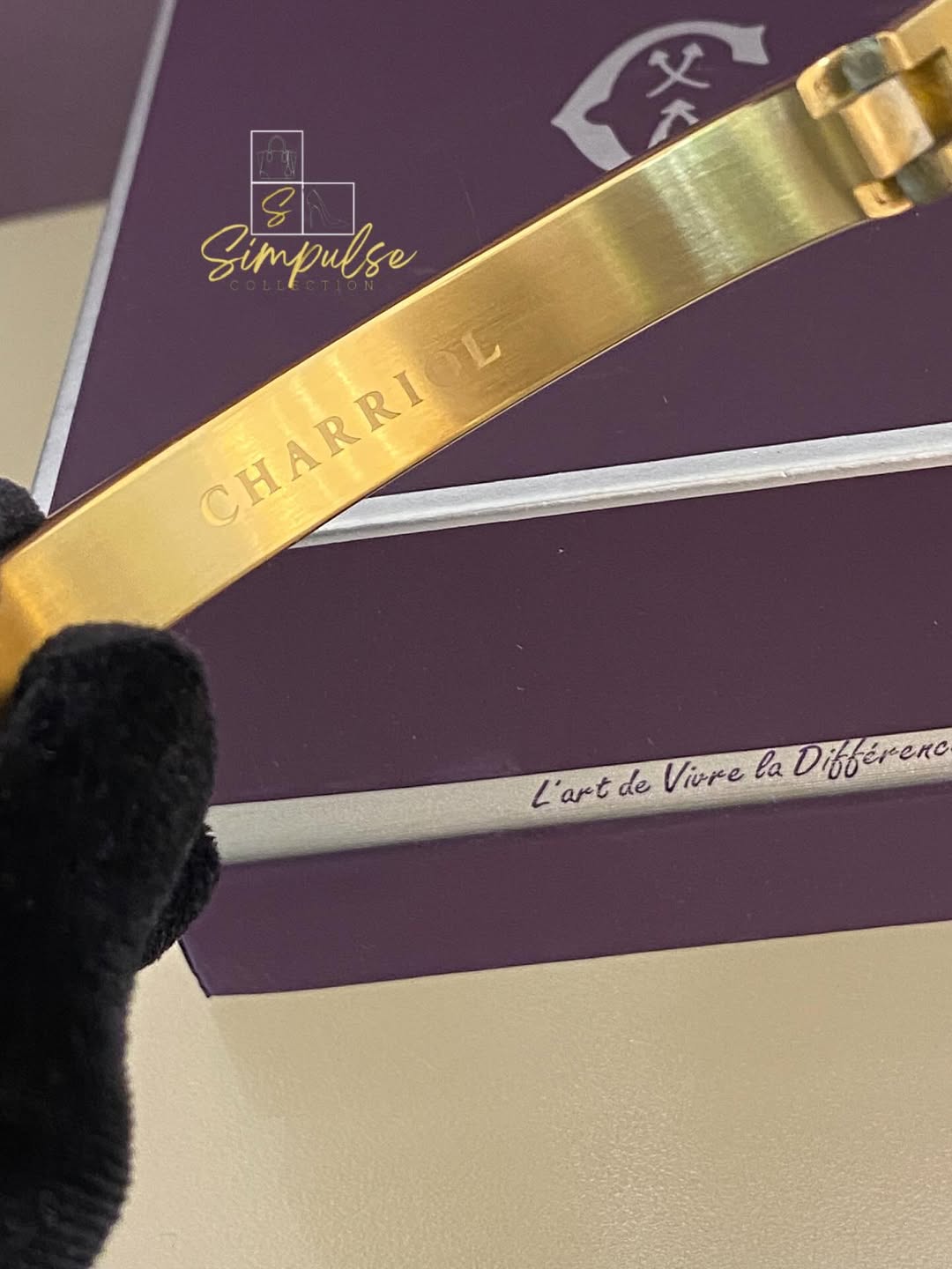 CHARIOL Forever Heart Bangle YG