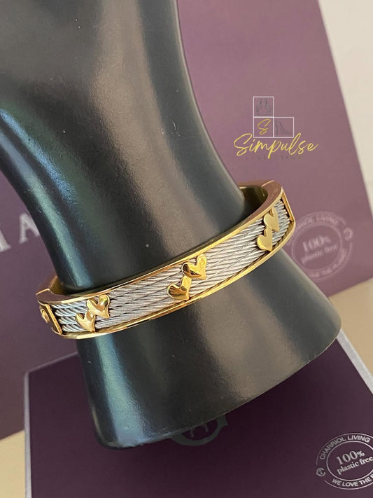 CHARIOL Forever Heart Bangle YG