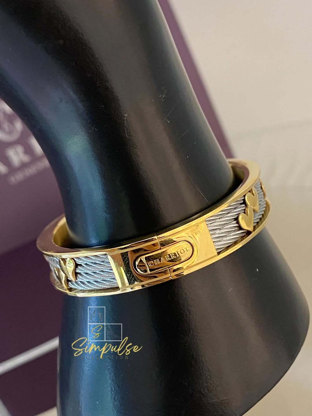 CHARIOL Forever Heart Bangle YG