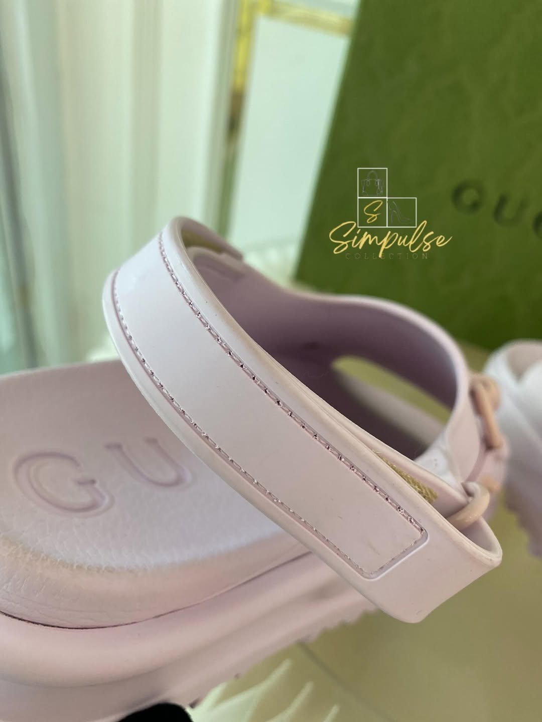 GUCCI Lilac Horsebit Platform Rubber
