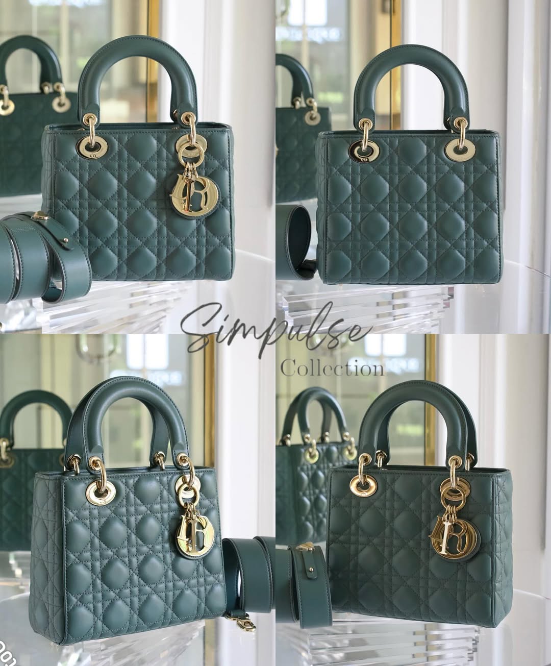 Lady D Small Cannage Lambskin SHW