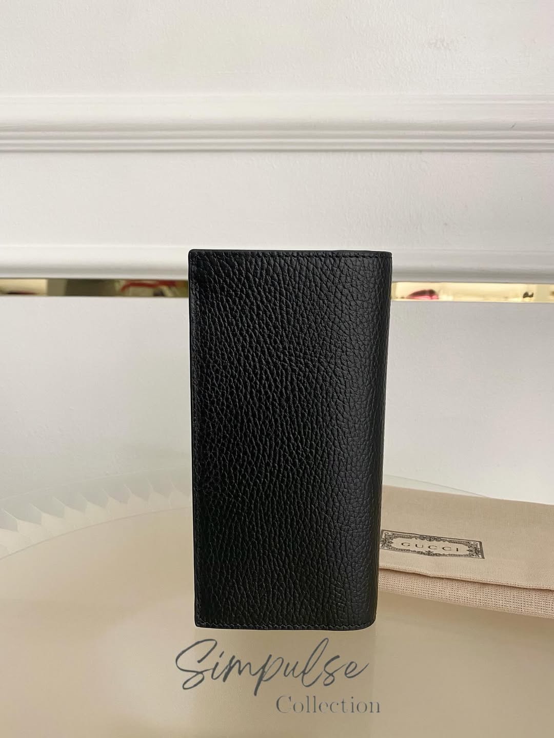 GUCCI Gg Black Long Wallet