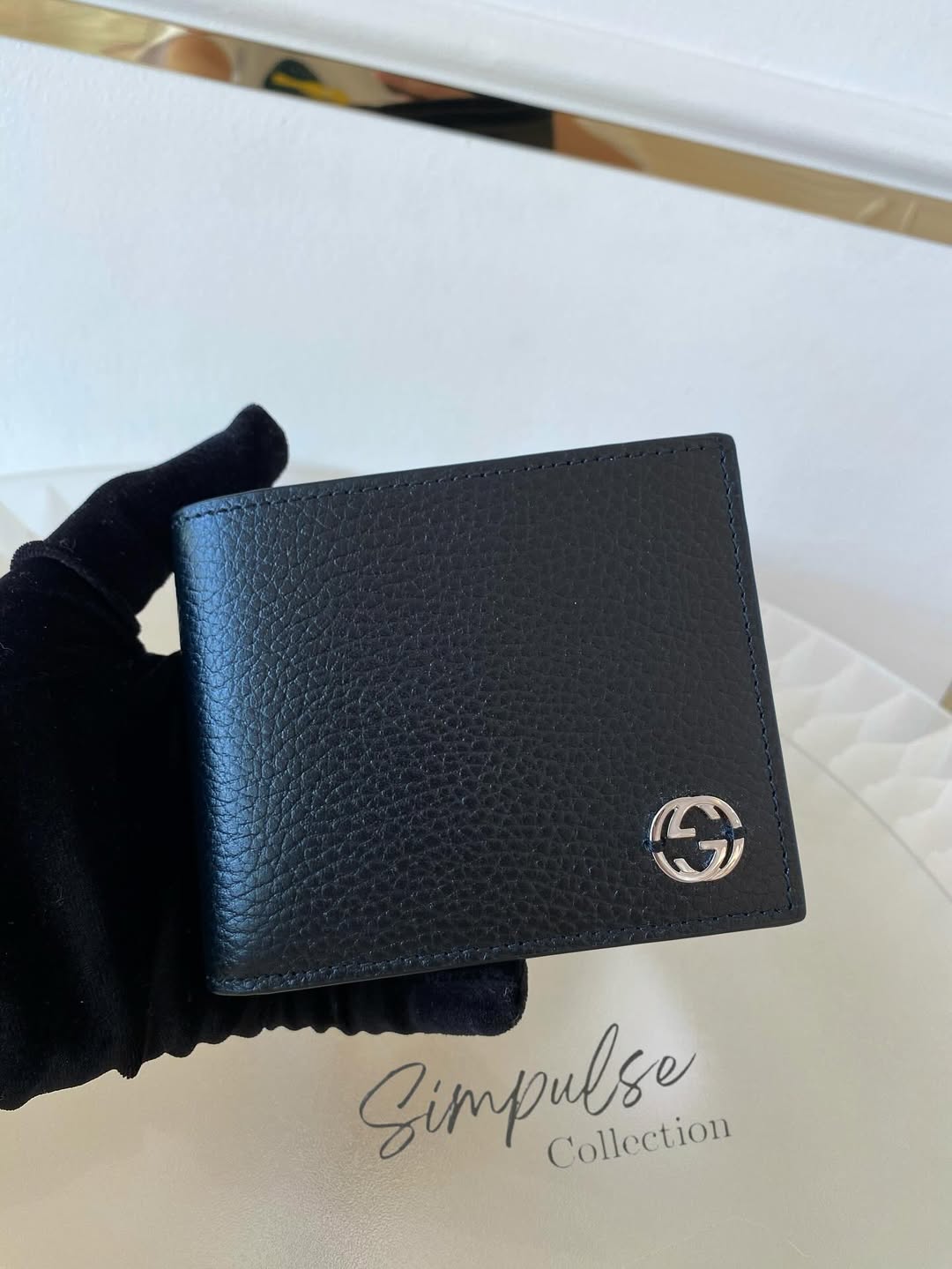 Gg Bifold Black Men's Wallet