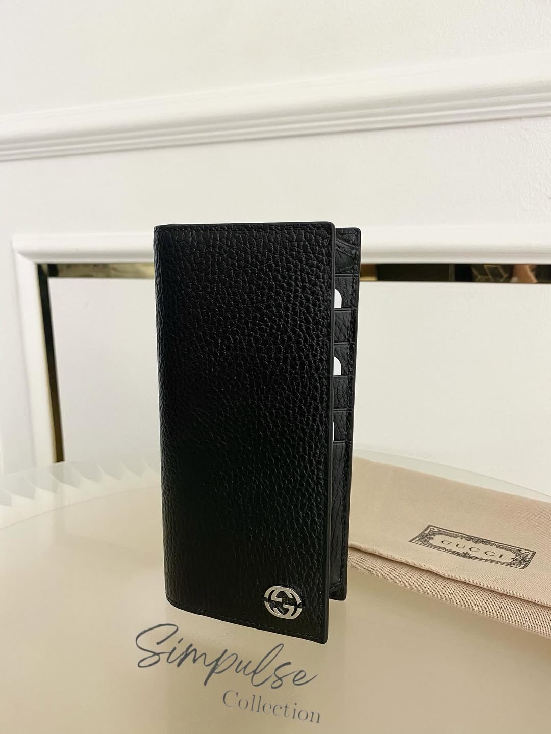 GUCCI Gg Black Long Wallet