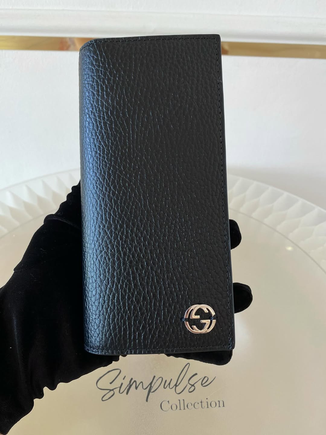 GUCCI Gg Black Long Wallet