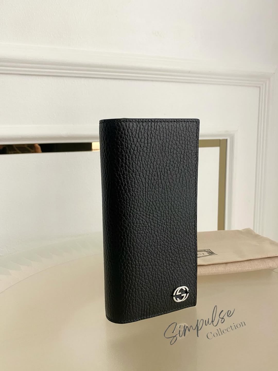 GUCCI Gg Black Long Wallet