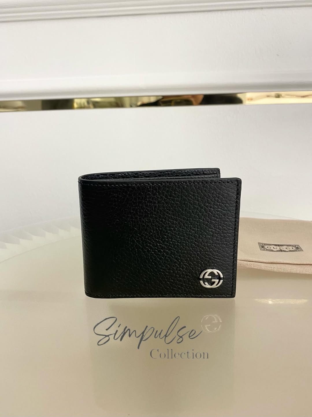 Gg Bifold Black Men's Wallet