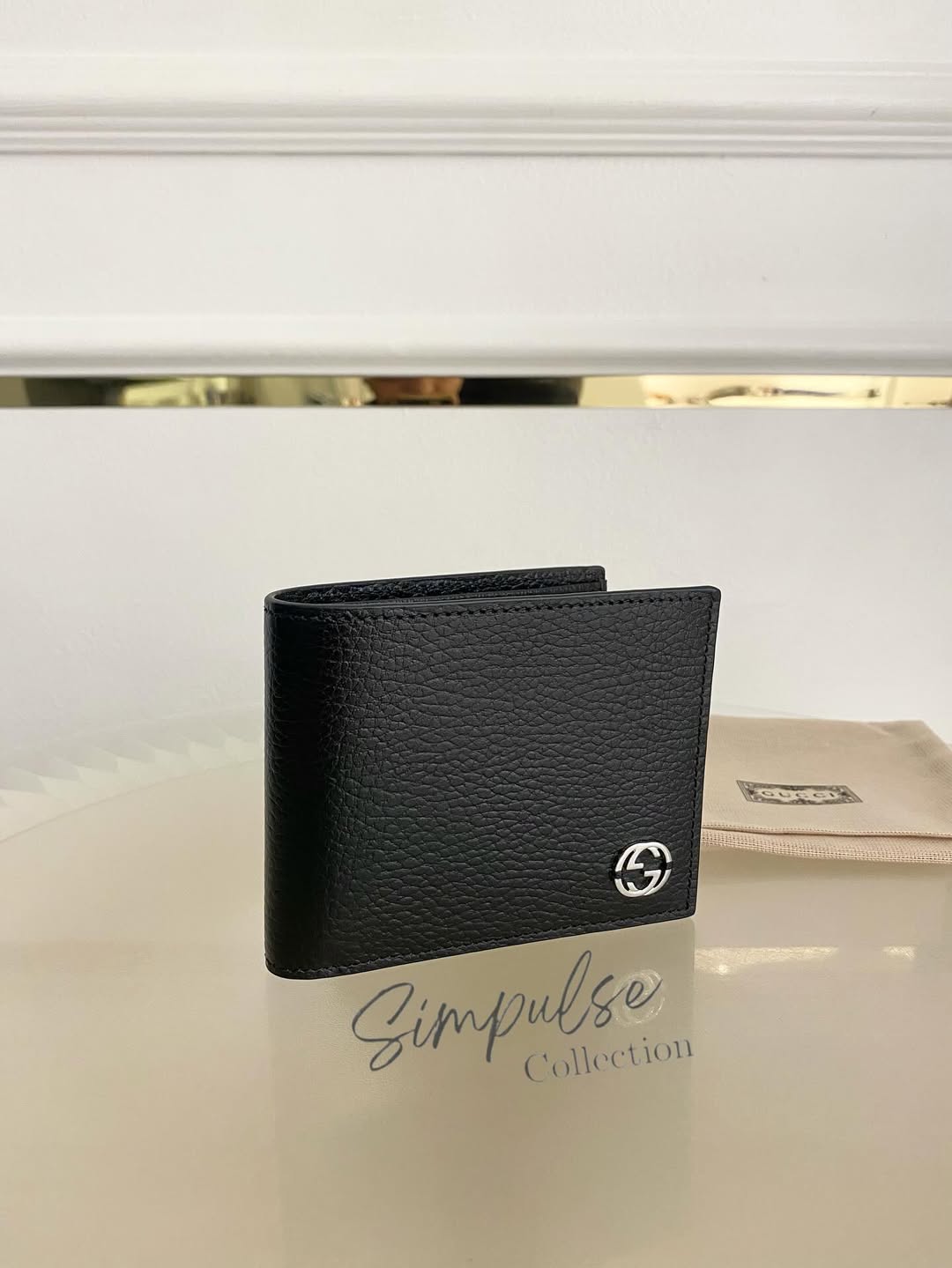 Gg Bifold Black Men's Wallet