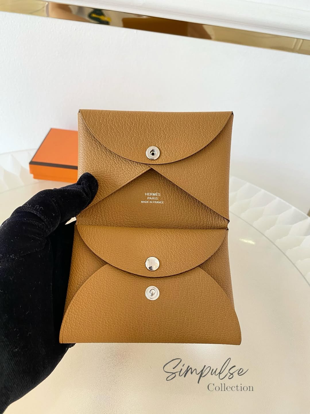 HERMES Calvi Duo Compact Cardholder