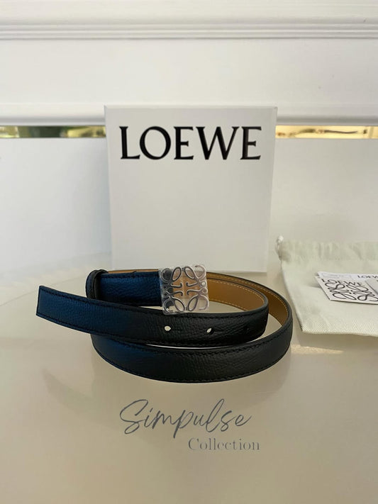 LOEWE Anagram Logo Buckle Belt SHW